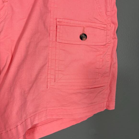Lee Pink Utility Elastic Waist casual Cargo Shorts - Size 16 - Women's Plus Size - Picture 3 of 7
